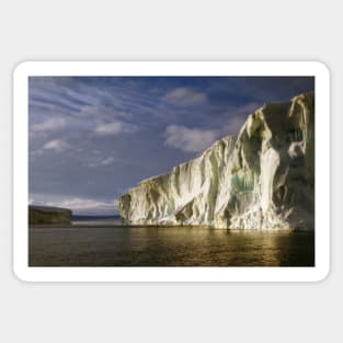 Iceberg at Cape Roget: Sunset & Sunrise All in One Sticker